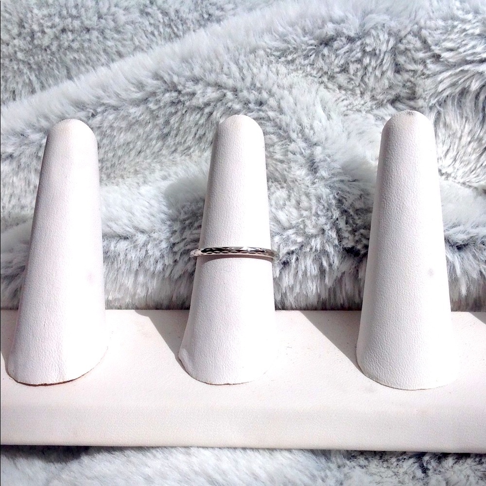 10K solid White gold ring - Picture 6 of 10